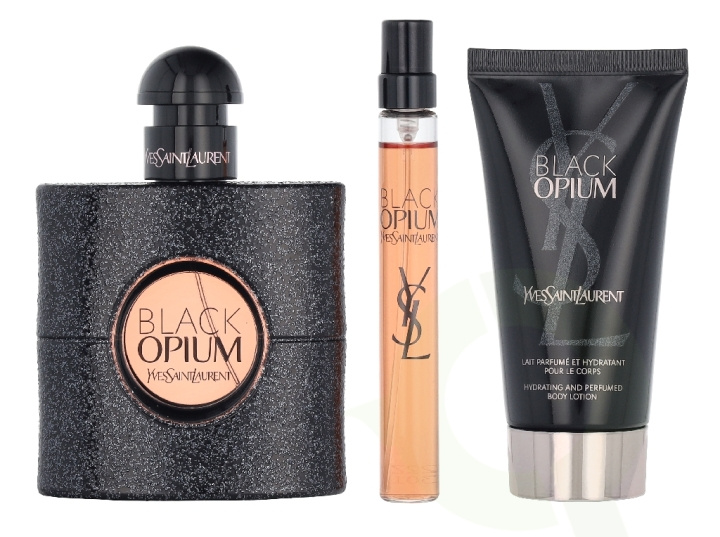 Yves Saint Laurent YSL Black Opium Giftset 110 ml Edp Spray 50ml/Edp Spray 10ml/Body Lotion 50ml in the group BEAUTY & HEALTH / Fragrance & Perfume / Perfumes at TP E-commerce Nordic AB (D33206)