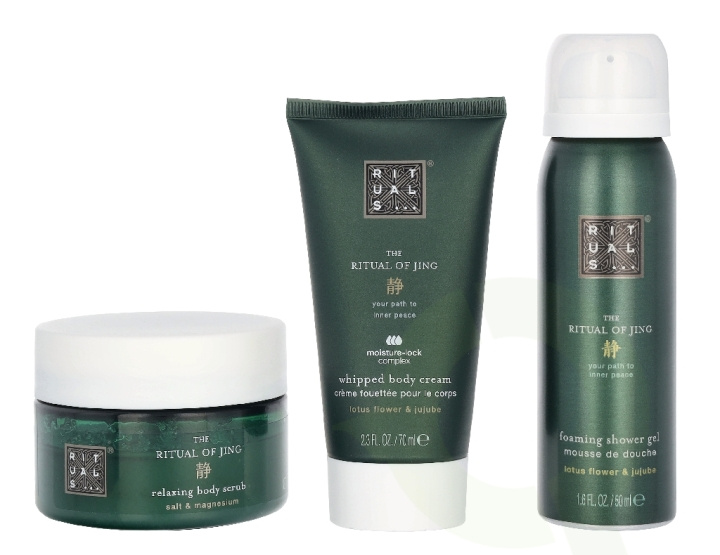 Rituals Jing Trial Set 245 ml Body Scrub 125g/Foaming Shower Gel 50ml/Body Cream 70ml in the group BEAUTY & HEALTH / Skin care / Face at TP E-commerce Nordic AB (D33219)