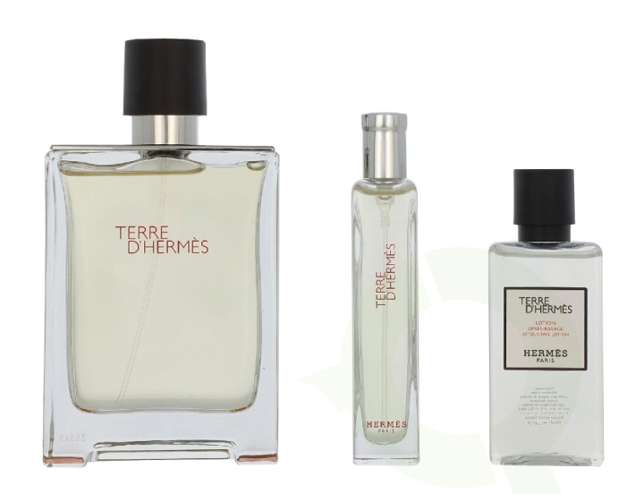 Hermes Terre D\'Hermes Giftset 155 ml Edt Spray 100 ml/After Shave Lotion 40 ml/Edt Spray 15 ml in the group BEAUTY & HEALTH / Gift sets / Gift sets for her at TP E-commerce Nordic AB (D33312)