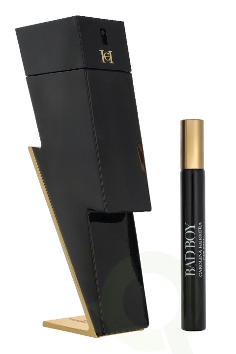 Carolina Herrera Bad Boy Giftset 110 ml Edt Spray 100ml/ Edt Spray 10ml in the group BEAUTY & HEALTH / Fragrance & Perfume / Perfumes / Perfume for him at TP E-commerce Nordic AB (D33388)