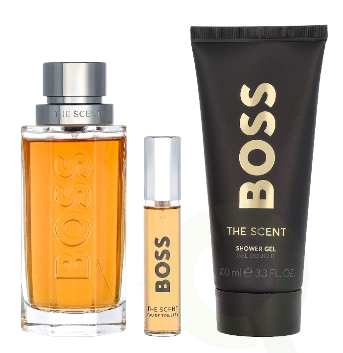 Hugo Boss The Scent Him Set 210 ml Edt Spray 100ml/Shower Gel 100ml/Edt Spray 10ml in the group BEAUTY & HEALTH / Fragrance & Perfume / Perfumes / Perfume for him at TP E-commerce Nordic AB (D33462)