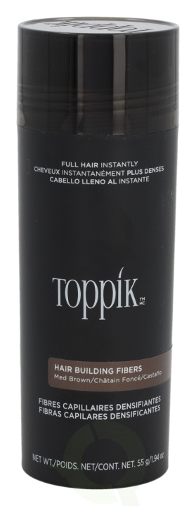 Toppik Hair Building Fibers - Medium Brown 55 g in the group BEAUTY & HEALTH / Hair & Styling / Hair styling at TP E-commerce Nordic AB (D33672)