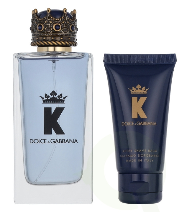 Dolce & Gabbana K Giftset 200 ml Edt Spray 100ml/After Shave Balm 50ml/Shower Gel 50ml in the group BEAUTY & HEALTH / Gift sets / Gift sets for him at TP E-commerce Nordic AB (D33684)