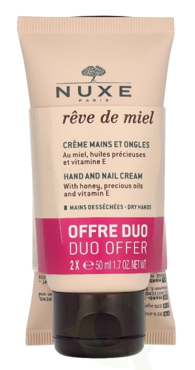Nuxe Reve De Miel Hand And Nail Cream Duo Set 100 ml 2x50ml in the group BEAUTY & HEALTH / Manicure / Pedicure / Hand Creams at TP E-commerce Nordic AB (D33696)