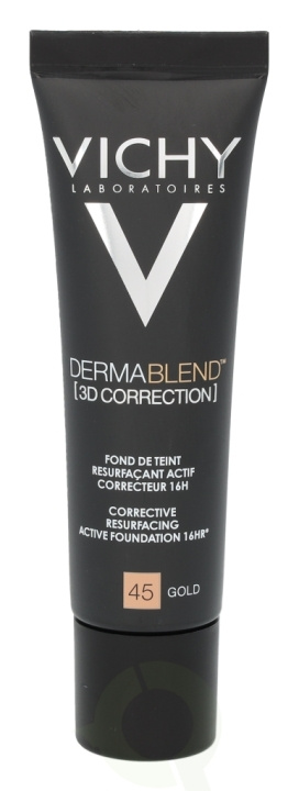 Vichy Dermablend 3D Correction SPF19 30 ml #45 Gold in the group BEAUTY & HEALTH / Skin care / Tanning / Sunscreen at TP E-commerce Nordic AB (D33704)