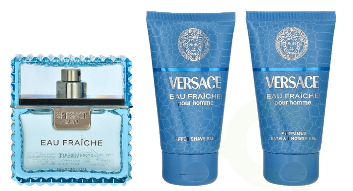 Versace Eau Fraiche Giftset 150 ml Edt Spray 50ml/Bath & Shower Gel 50ml/Aftershave Balm 50ml in the group BEAUTY & HEALTH / Fragrance & Perfume / Perfumes at TP E-commerce Nordic AB (D33834)