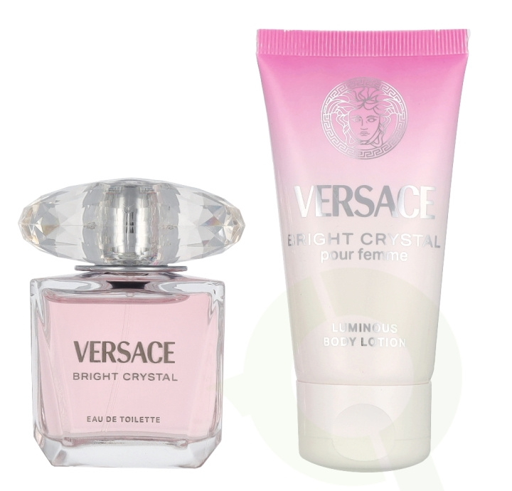Versace Bright Crystal Giftset 80 ml Edt Spray 30ml/Luminous Body Lotion 50ml in the group BEAUTY & HEALTH / Gift sets / Gift sets for her at TP E-commerce Nordic AB (D33836)