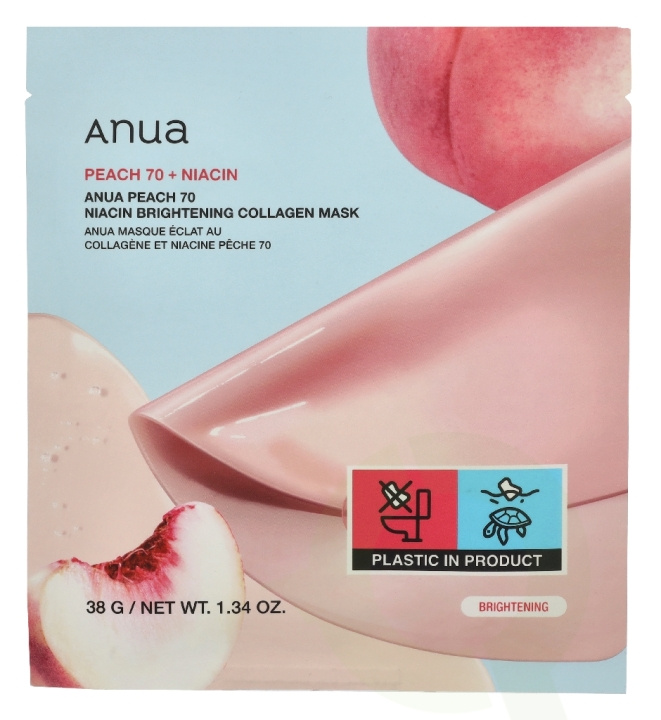 Anua Peach 70 Nacin Brightening Collagen Mask 38 g in the group BEAUTY & HEALTH / Skin care / Face at TP E-commerce Nordic AB (D33937)