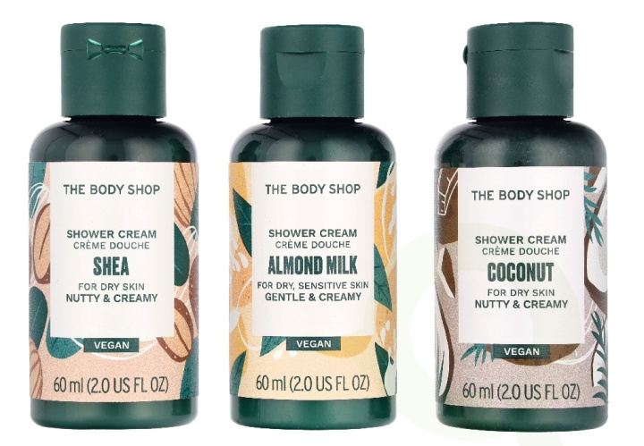 The Body Shop G1 Shower Cream Trio Set 180 ml Pink Grapefruit Shower Cream 60ml/Strawberry Shower Cream 60ml/British Rose Shower Cream 60ml in the group BEAUTY & HEALTH / Skin care / Body health / Bath & Shower gels at TP E-commerce Nordic AB (D33977)