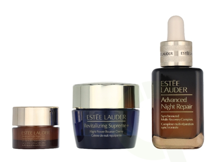 Estee Lauder Nighttime Experts Set 50 ml Advanced Night Repair Complex 30ml/Advanced Night Repair Eye Gel-Cream 5ml/Supreme+ Night Power Bounce Cream 15ml in the group BEAUTY & HEALTH / Skin care / Face / Night cream at TP E-commerce Nordic AB (D34042)
