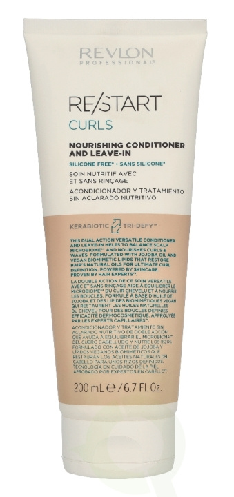 Revlon Re/Start Curls Nourishing Conditioner And Leave-In 200 ml in the group BEAUTY & HEALTH / Hair & Styling / Hair care / Conditioner at TP E-commerce Nordic AB (D34135)