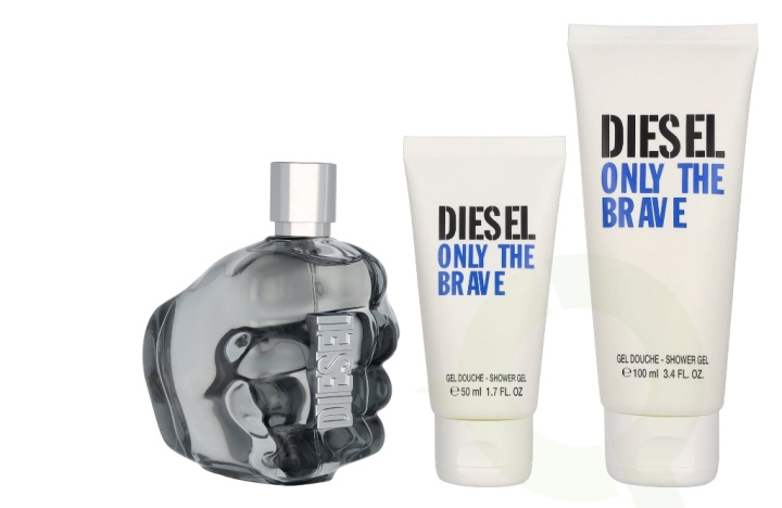 Diesel Only The Brave Mens Giftset 275 ml Edt Spray 125ml/Shower Gel 100ml/Shower Gel 50ml in the group BEAUTY & HEALTH / Gift sets / Gift sets for him at TP E-commerce Nordic AB (D34171)