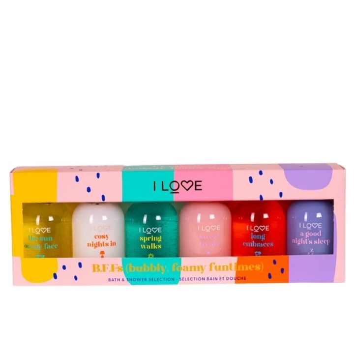 I Love... I LOVE B.F.Fs Bubbly Foamy Funtimes Shower Gel Collection 6x100ml in the group BEAUTY & HEALTH / Skin care / Body health / Bath & Shower gels at TP E-commerce Nordic AB (D34287)