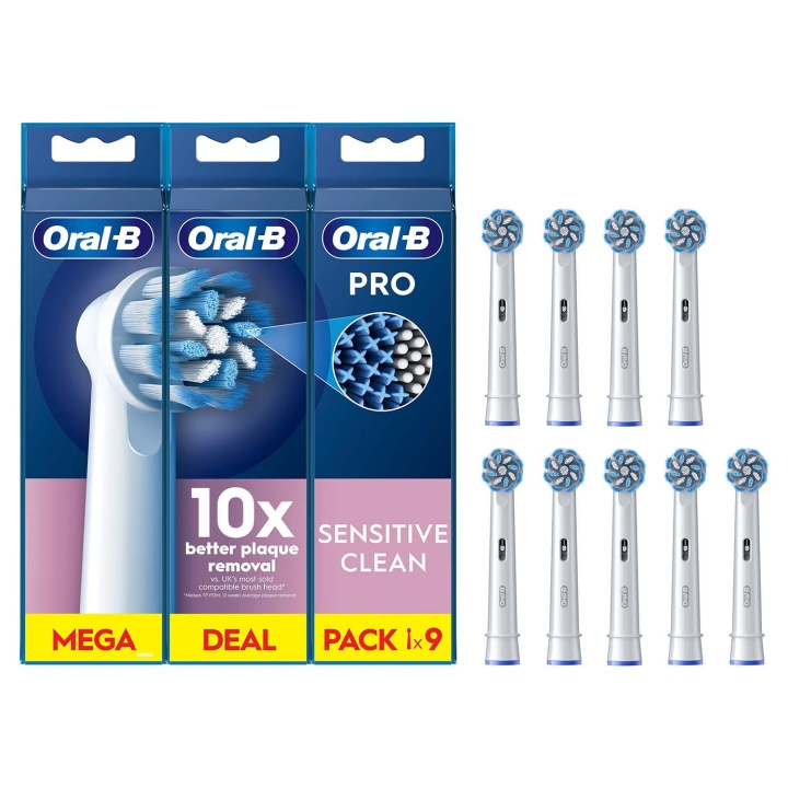 Oral B Borsthuvud Sensitive Clean & Care 3+3+3st in the group BEAUTY & HEALTH / Oral care / Accessories for electric toothbrushes at TP E-commerce Nordic AB (D34341)