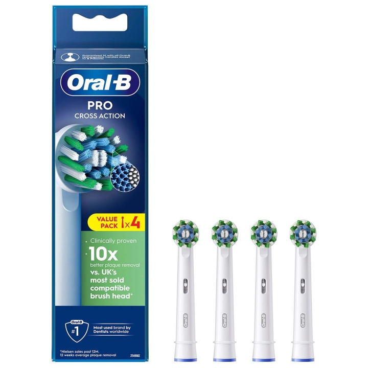 Oral B Borsthuvud Cross Action 4st in the group BEAUTY & HEALTH / Oral care / Accessories for electric toothbrushes at TP E-commerce Nordic AB (D34343)
