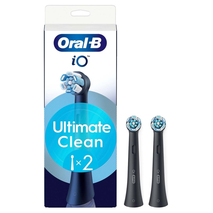 Oral B Borsthuvud iO Ultimate Clean Black 2st in the group BEAUTY & HEALTH / Oral care / Accessories for electric toothbrushes at TP E-commerce Nordic AB (D34350)
