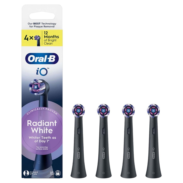 Oral B Borsthuvud iO Radiant White 4st in the group BEAUTY & HEALTH / Oral care / Accessories for electric toothbrushes at TP E-commerce Nordic AB (D34355)