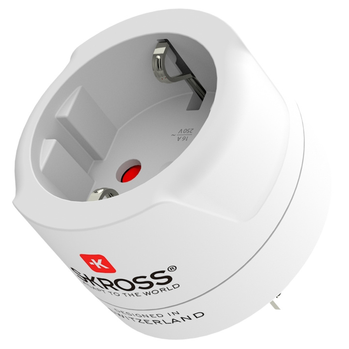 SKROSS Reseadapter Europa till USA m.fl. Jordad in the group HOME, HOUSEHOLD & GARDEN / Electricity & Lighting / Travel adapters at TP E-commerce Nordic AB (D34424)
