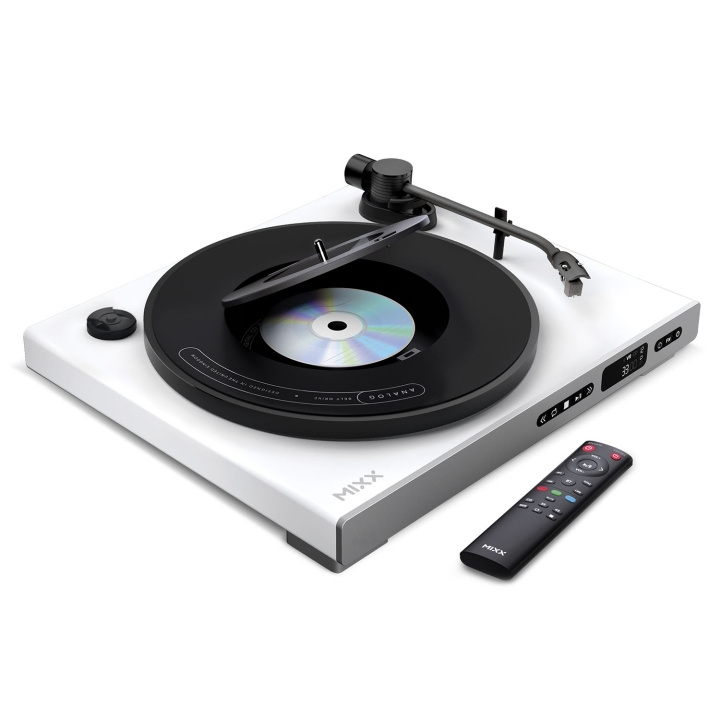 MIXX Vinyl and CD Player Analog Plus 2-in-1 White in the group HOME ELECTRONICS / Audio & Picture / Home cinema, Hifi & Portable / Portable audio players / CD-players at TP E-commerce Nordic AB (D34546)