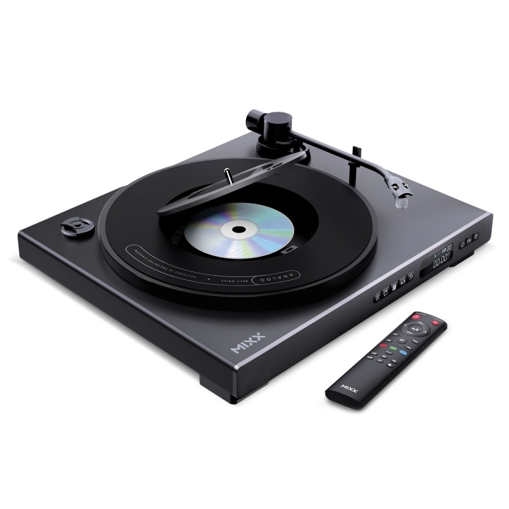 MIXX Vinyl and CD Player Analog Plus 2-in-1 Black in the group HOME ELECTRONICS / Audio & Picture / Home cinema, Hifi & Portable / Portable audio players / CD-players at TP E-commerce Nordic AB (D34547)