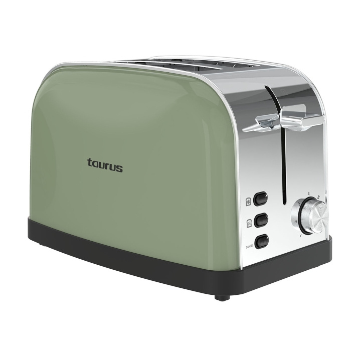 Taurus Toaster Vintage 2 Olive Two Slot in the group HOME, HOUSEHOLD & GARDEN / Household appliances / Toasters & Bread grills / Toasters at TP E-commerce Nordic AB (D34677)