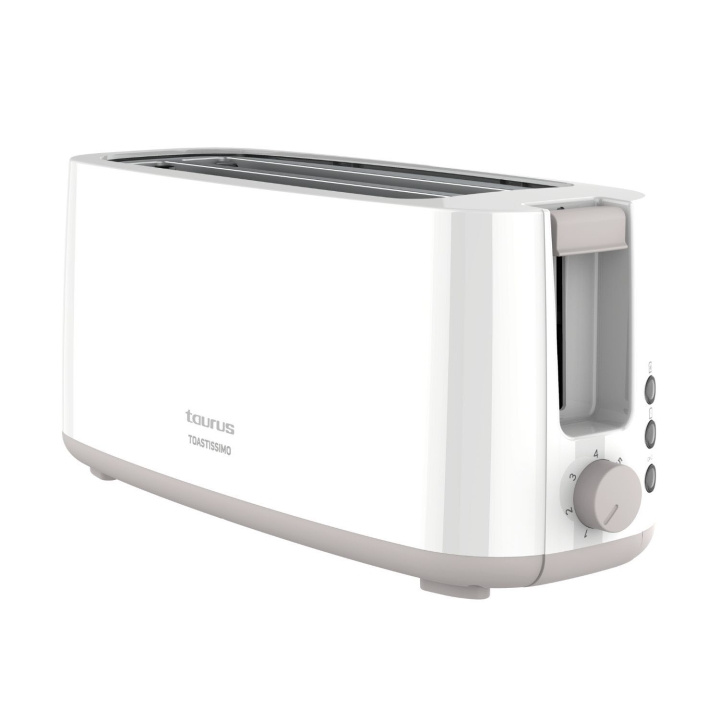 Taurus Toaster Toastissimo Long Slot White in the group HOME, HOUSEHOLD & GARDEN / Household appliances / Toasters & Bread grills / Toasters at TP E-commerce Nordic AB (D34679)