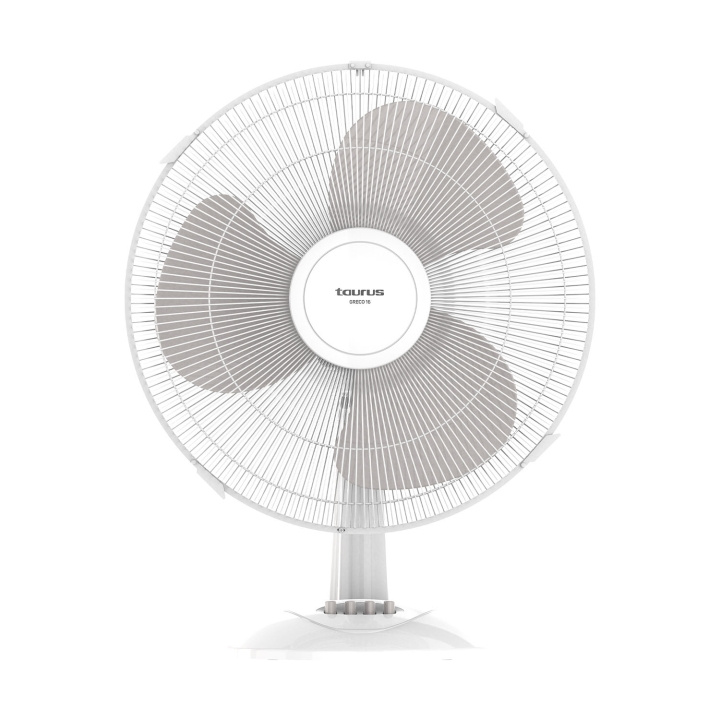 Taurus Desk Fan Greco 16 White 40cm in the group HOME, HOUSEHOLD & GARDEN / Fans & Climate products / Table fans at TP E-commerce Nordic AB (D34698)