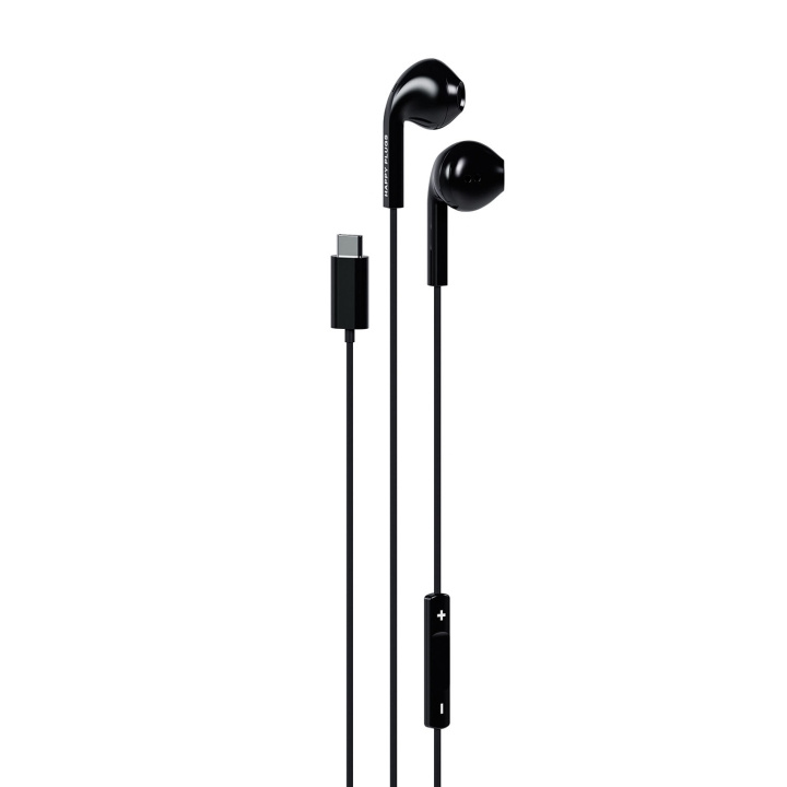 Happy Plugs Headphone In-Ear USB-C Wired Black in the group HOME ELECTRONICS / Audio & Picture / Headphones & Accessories / Headphones at TP E-commerce Nordic AB (D34757)
