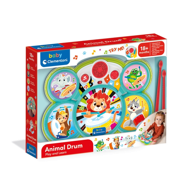 Clementoni Musical Toy Drums in the group TOYS, KIDS & BABY PRODUCTS / Toys / Play set at TP E-commerce Nordic AB (D34767)