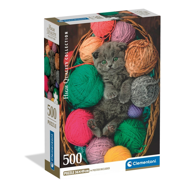 Clementoni Puzzle 500 Pcs CB High Quality Collection Fluffy Kitten in the group Sport, leisure & Hobby / Hobby / Puzzle at TP E-commerce Nordic AB (D34778)