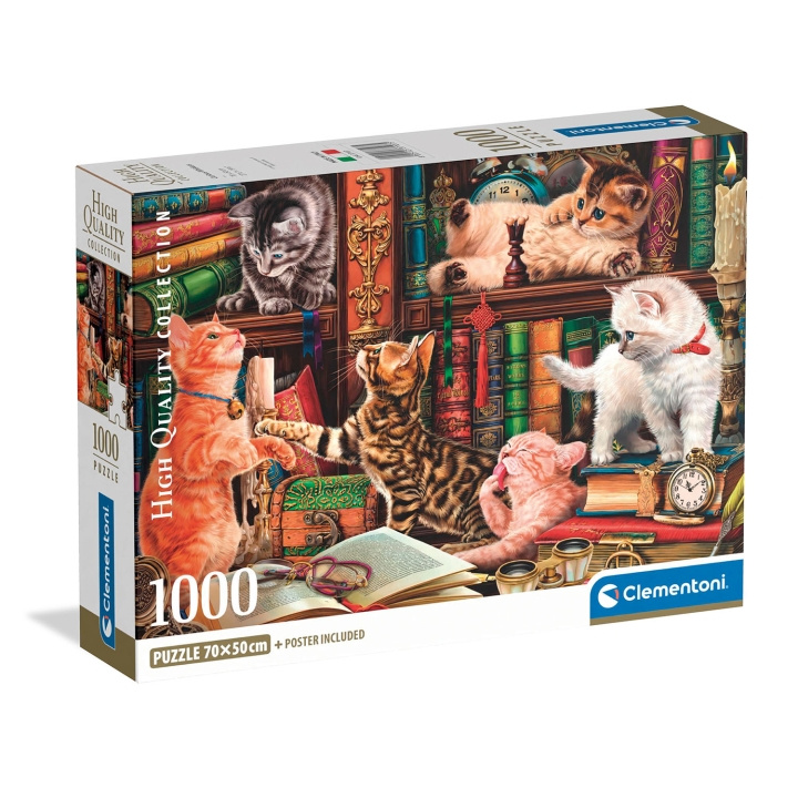 Clementoni Puzzle 1000 Pcs CB Curious Whiskers in the group Sport, leisure & Hobby / Hobby / Puzzle at TP E-commerce Nordic AB (D34781)
