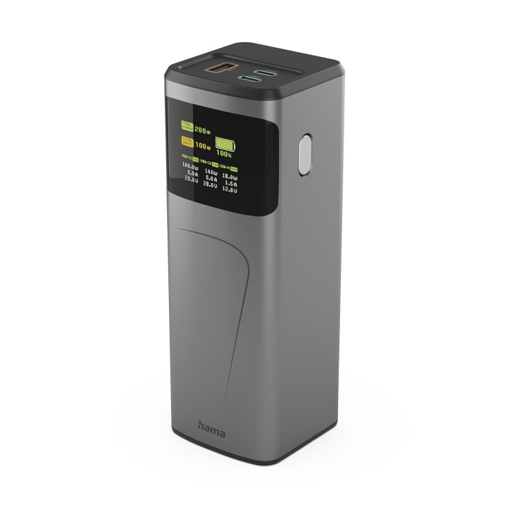 Hama Power Pack 24000mah 2xUSB-C 1xUSB-A 200W Fast Charge in the group SMARTPHONE & TABLETS / Chargers & Cables / Powerbanks at TP E-commerce Nordic AB (D34835)