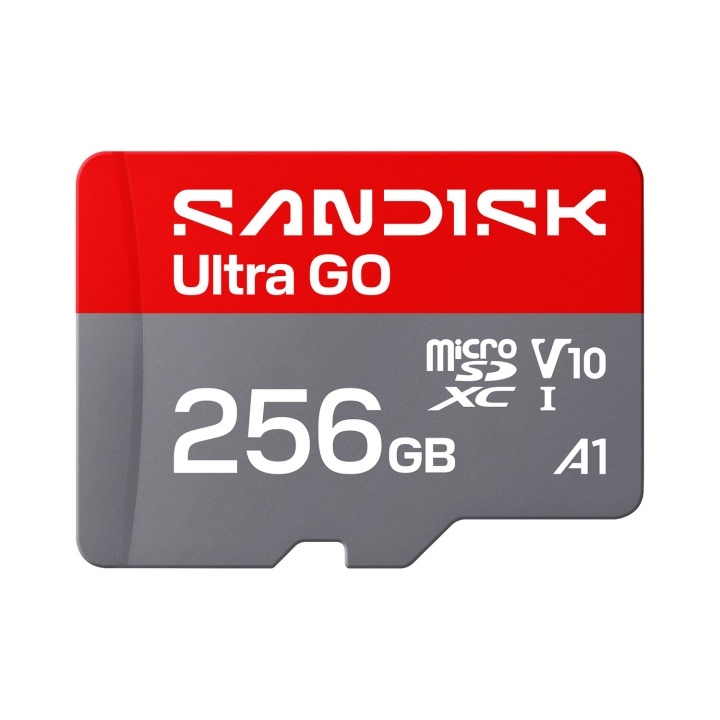 SanDisk MicroSD Ultra GO 256GB 1 190MB/s C10 UHS U1 A in the group HOME ELECTRONICS / Storage media / Memory cards / SD/SDHC/SDXC at TP E-commerce Nordic AB (D34845)
