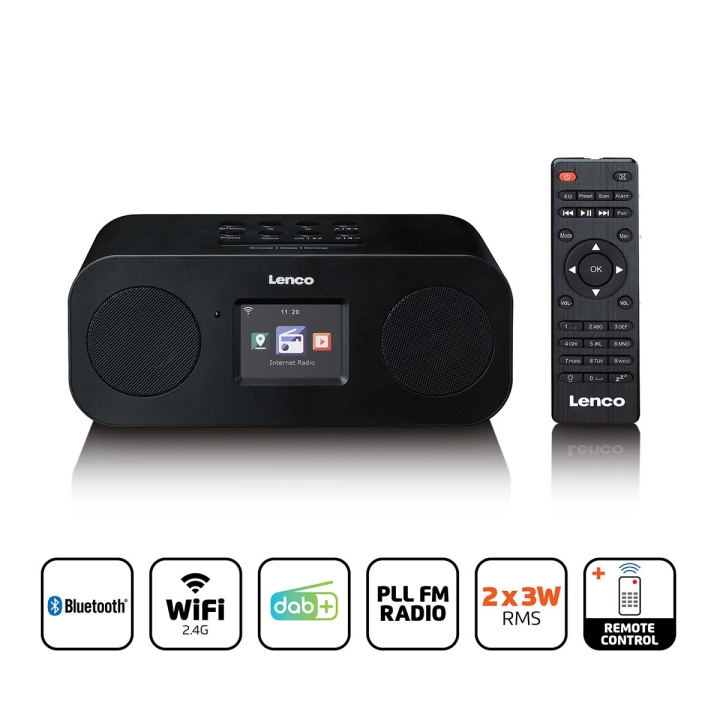 Lenco Stereo internet radio with DAB+, FM and Bluetooth® in the group HOME ELECTRONICS / Audio & Picture / Home cinema, Hifi & Portable / Radio & Alarm clocks / Radio at TP E-commerce Nordic AB (D34863)