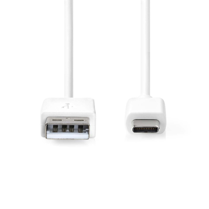 Nedis USB Cable | USB 2.0 | USB-A Male | USB-C™ Male | 15 W | 480 Mbps | Nickel Plated | 0.50 m | Round | PVC | White | Label in the group SMARTPHONE & TABLETS / Chargers & Cables / Cables at TP E-commerce Nordic AB (D34899)