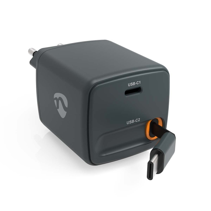 Nedis Wall Charger | PD3.0 30W | 1.5 / 2.0 / 2.5 / 3.0 A | Number of outputs: 1 | USB-C™ | USB-C™ Retractable Cable | 0.75 m | Automatic Voltage Selection | Black in the group SMARTPHONE & TABLETS / Chargers & Cables / Wall charger at TP E-commerce Nordic AB (D34906)