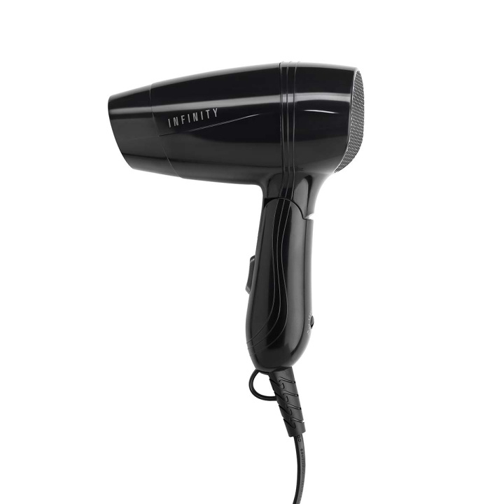 MELISSA Resehårtork med vikbart handtag Svart 1200 W in the group BEAUTY & HEALTH / Hair & Styling / Styling Tools / Hair dryer at TP E-commerce Nordic AB (D34910)