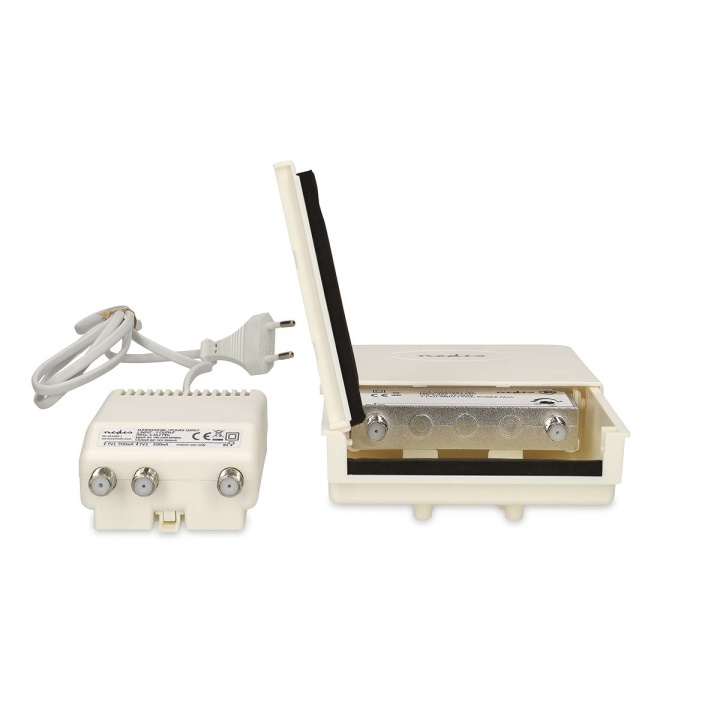 Nedis Mast Amplifier | Number of outputs: 2 | Gain control: 15 - 30 dB | F-Female | Noise figure: 4 dB | White in the group HOME, HOUSEHOLD & GARDEN / Smart home at TP E-commerce Nordic AB (D34920)