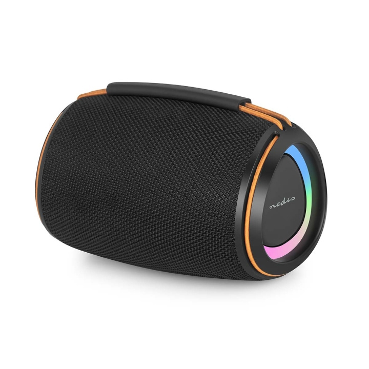Nedis Bluetooth® Speaker | 360 min | Handheld Design | 40 W | Mono | Home / Outdoor / Portable | Linkable | Black / Orange in the group HOME ELECTRONICS / Audio & Picture / Speakers & accessories / Bluetooth Speakers at TP E-commerce Nordic AB (D34927)