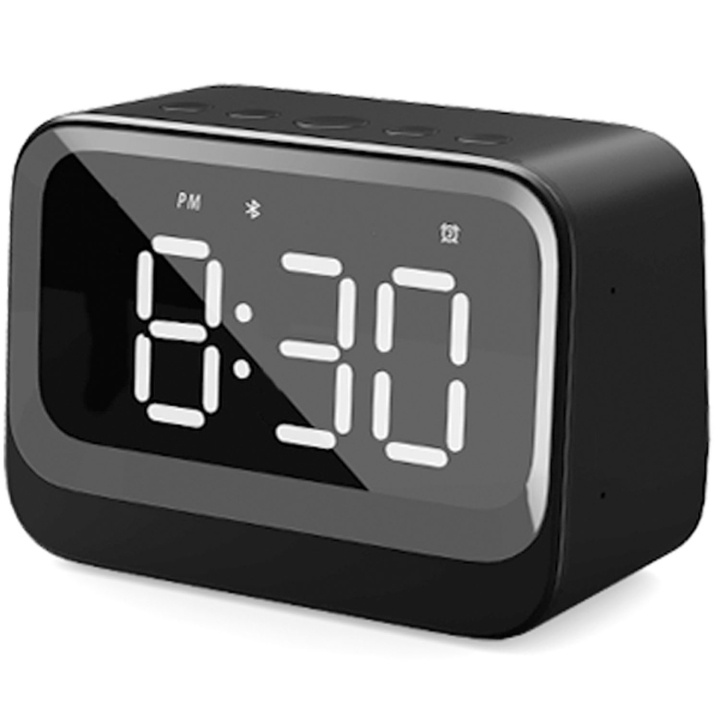 Denver Klocka Alarm Bluetooth-högtalare Svart in the group HOME ELECTRONICS / Audio & Picture / Home cinema, Hifi & Portable / Radio & Alarm clocks / Clock radio at TP E-commerce Nordic AB (D34938)