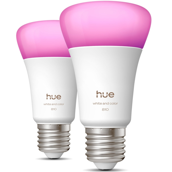 Philips Hue White and Color Ambiance E27 810lm 2-pack in the group HOME, HOUSEHOLD & GARDEN / Smart home / Smart Lights at TP E-commerce Nordic AB (D34944)
