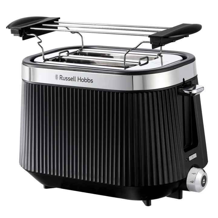 Russell Hobbs Brödrost Brontë 2skivors svart 26760-56 in the group HOME, HOUSEHOLD & GARDEN / Household appliances / Toasters & Bread grills / Toasters at TP E-commerce Nordic AB (D34969)