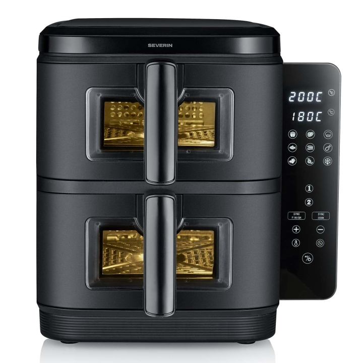 Severin Airfryer 11L S-Fry Duo stapel FR 2468 in the group HOME, HOUSEHOLD & GARDEN / Household appliances / Airfryers & Fryers at TP E-commerce Nordic AB (D34974)