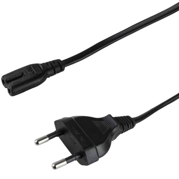 LogiLink Apparatkabel Euro till C7 5m Svart in the group HOME ELECTRONICS / Cables & Adapters at TP E-commerce Nordic AB (D35001)