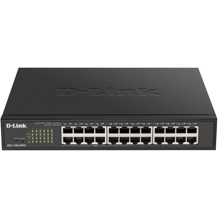 D-Link DGS-1100-24PV2 24-Port Gigabit PoE Smart Managed Switch in the group COMPUTERS & PERIPHERALS / Computer cables / Switches at TP E-commerce Nordic AB (D35035)