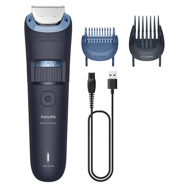 Philips Skäggtrimmer Precisionssteg om 0,5 mm, Blad helt i metall BT3665/15 in the group BEAUTY & HEALTH / Hair & Styling / Shaving & Trimming / Beard trimmer & Accessories at TP E-commerce Nordic AB (D35079)