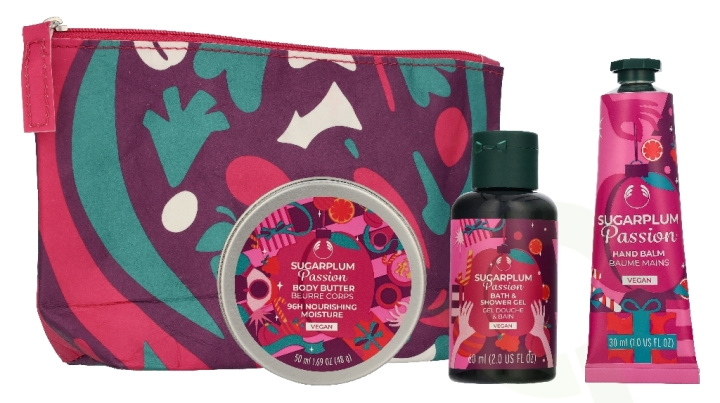 The Body Shop G2 Mini Love & Plums Giftset 110 ml Shower Gel 60ml/Body Butter 50ml/Ramie Bath Lily in the group BEAUTY & HEALTH / Gift sets / Gift sets for her at TP E-commerce Nordic AB (D35133)