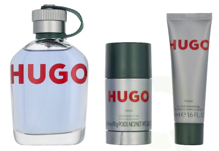 Hugo Boss Hugo Man Giftset 250 ml Edt Spray 125ml/Deo Stick 75ml/Shower Gel 50ml in the group BEAUTY & HEALTH / Fragrance & Perfume / Perfumes / Perfume for him at TP E-commerce Nordic AB (D35279)