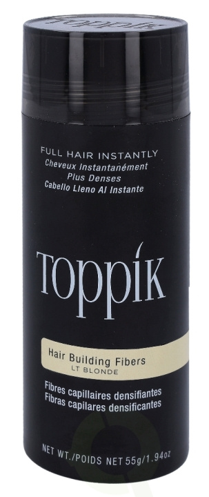 Toppik Hair Building Fibers - Light Blonde 55 g in the group BEAUTY & HEALTH / Hair & Styling / Hair styling at TP E-commerce Nordic AB (D35407)