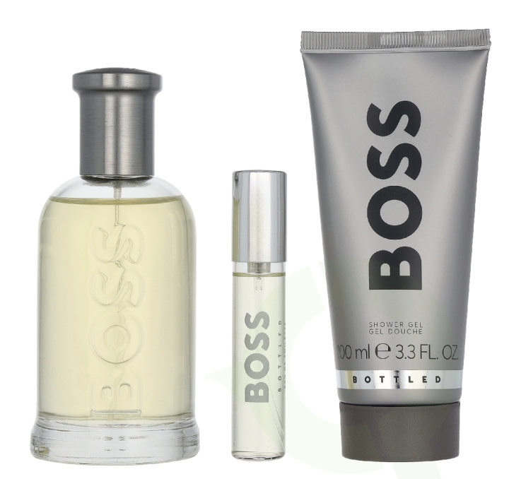 Hugo Boss Bottled Set 210 ml Edt Spray 100ml/Shower Gel 100ml/Edt Spray 10ml in the group BEAUTY & HEALTH / Gift sets / Gift sets for him at TP E-commerce Nordic AB (D35458)
